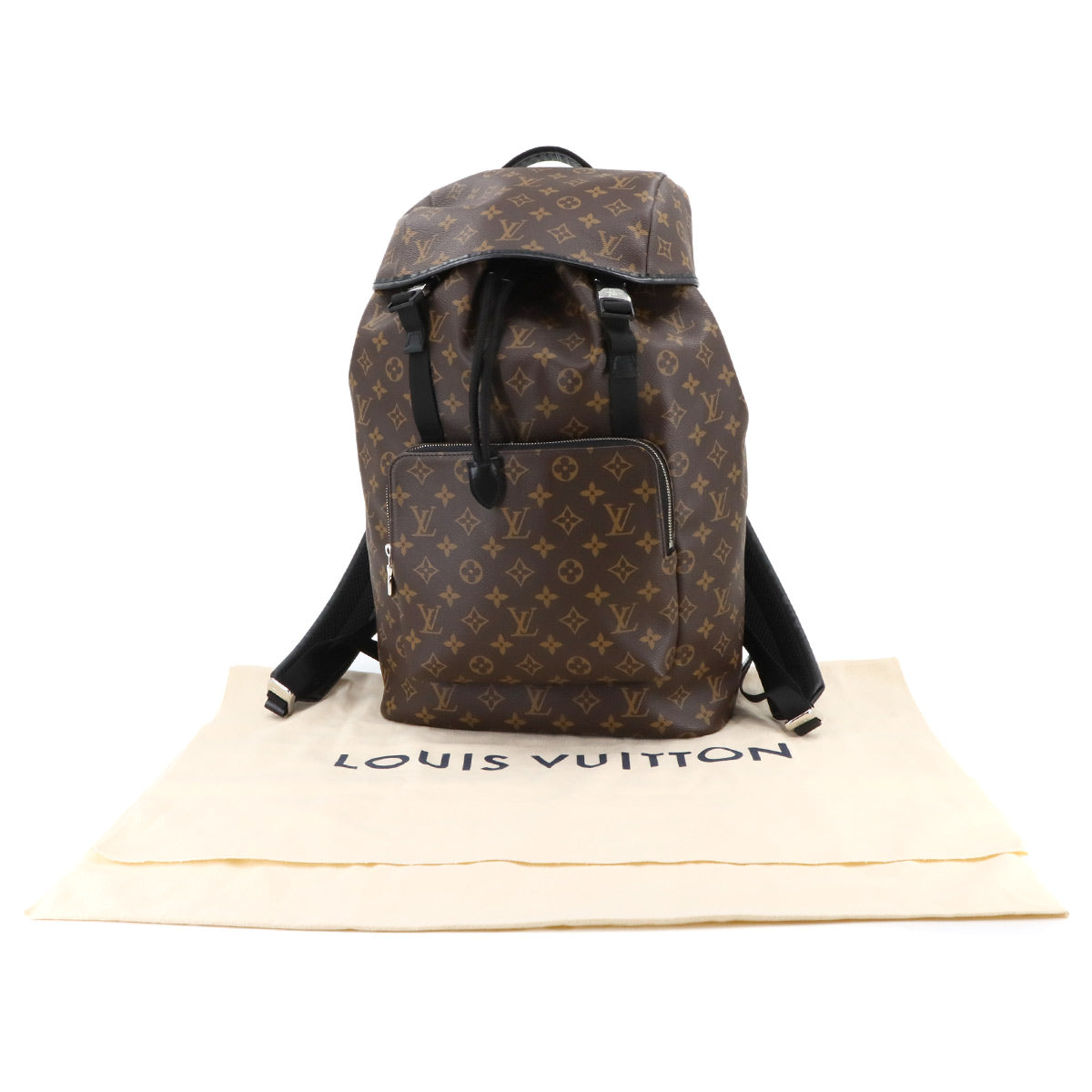 Monogram Macassar Zack Back Pack Brown Noir M43422 Purse