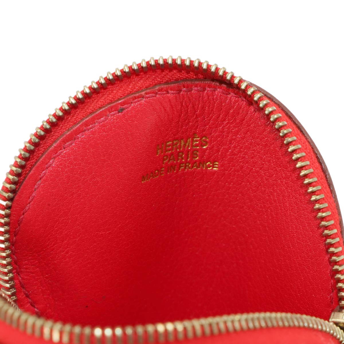 Fruit Coin Case Tomato Veau Swift Red Green Vintage