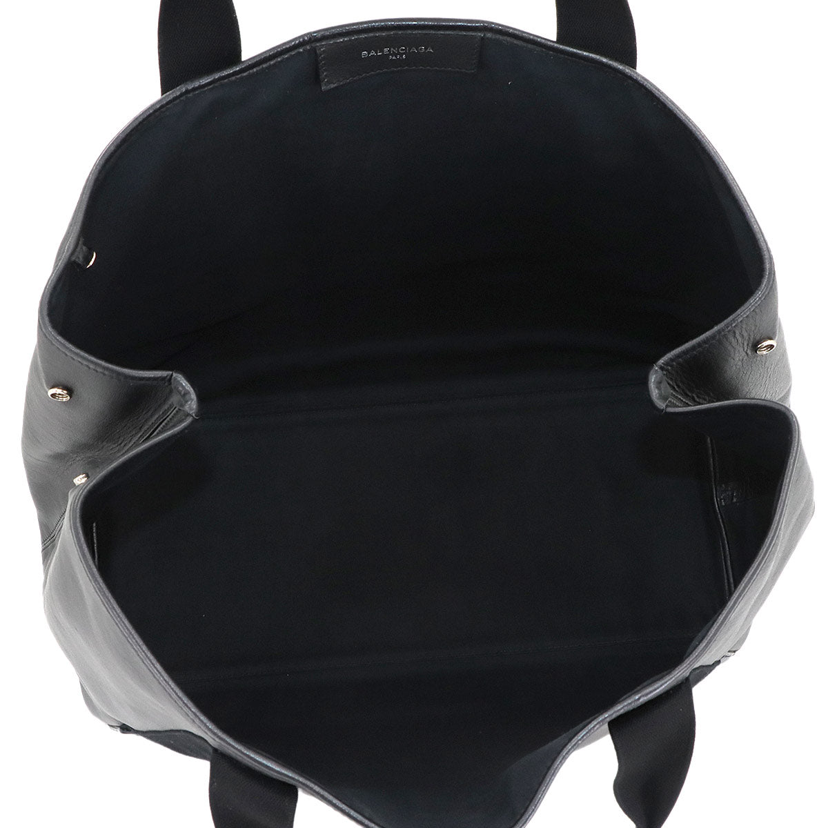 Navy Cabas M Tote Bag Leather Black 339936 Purse