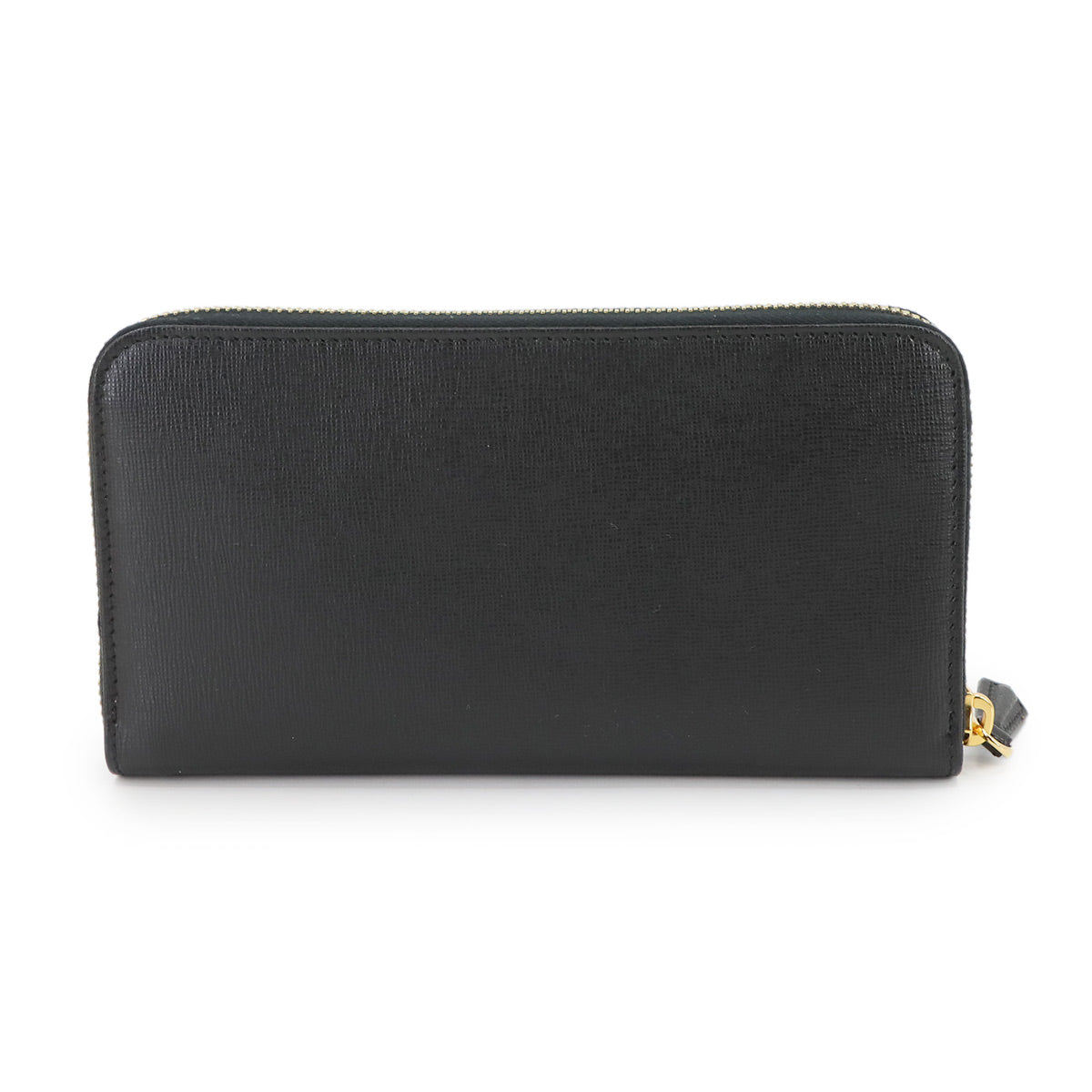 Zipped Around Long Wallet Leather Black 8M0299