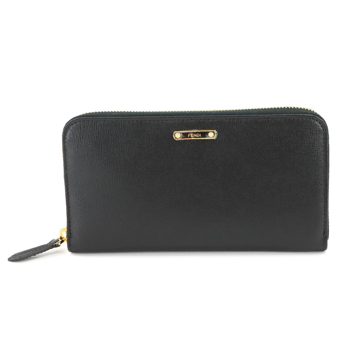 Zipped Around Long Wallet Leather Black 8M0299