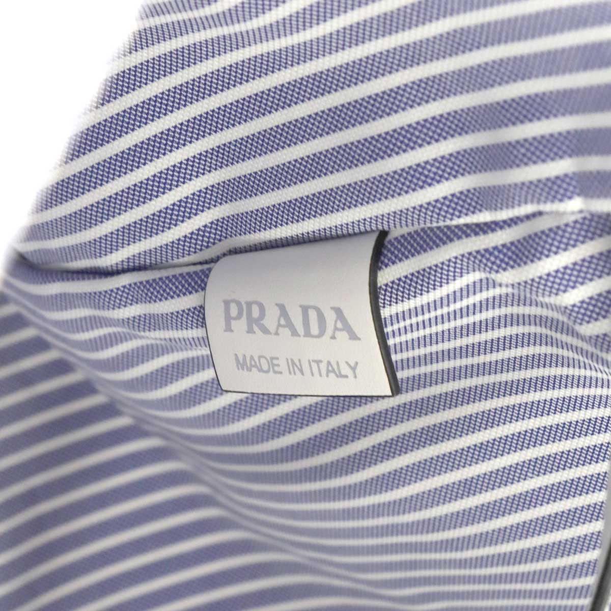 Tote Bag Canvas Leather Gray Blue 1BG303 Purse