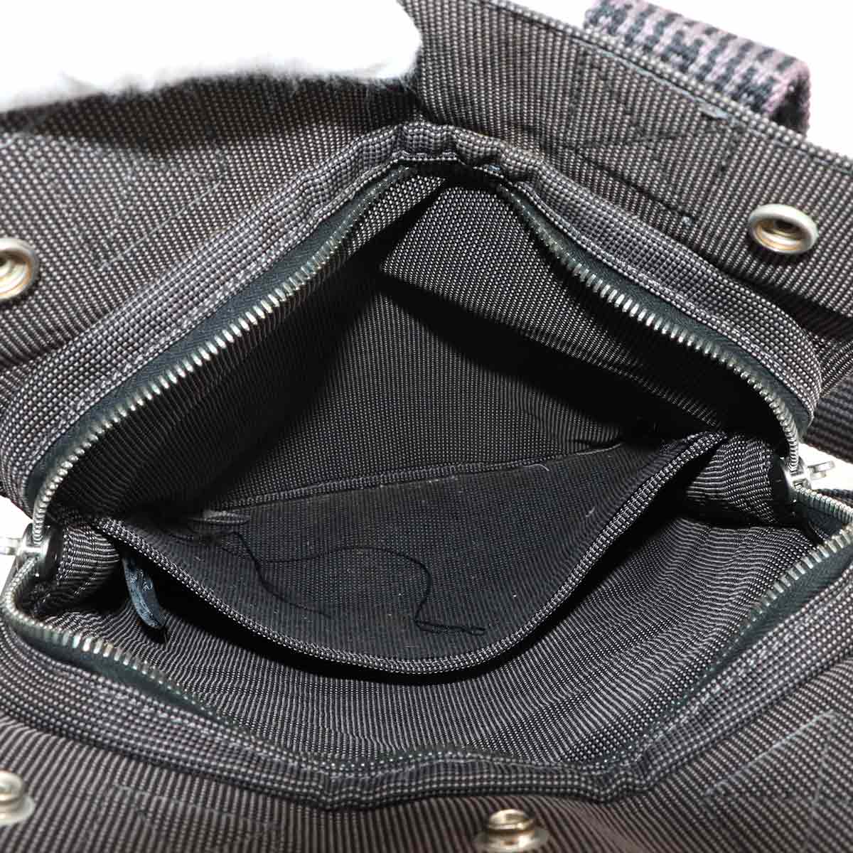 Her Line Ad PM Backpack Canvas Gray Purse