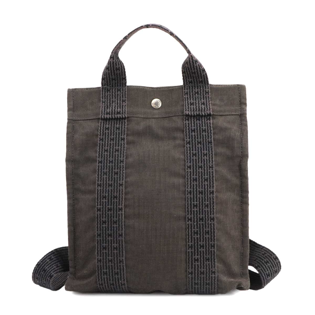 Her Line Ad PM Backpack Canvas Gray Purse