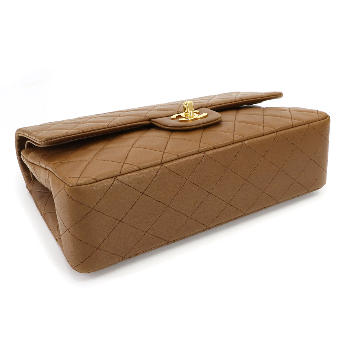 Matelasse 25 Chain Shoulder Bag Leather Brown A01112 Purse