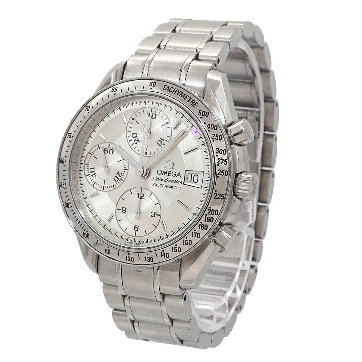 Speedmaster Date 3513 30 Chronograph Automatic Silver Dial Mens