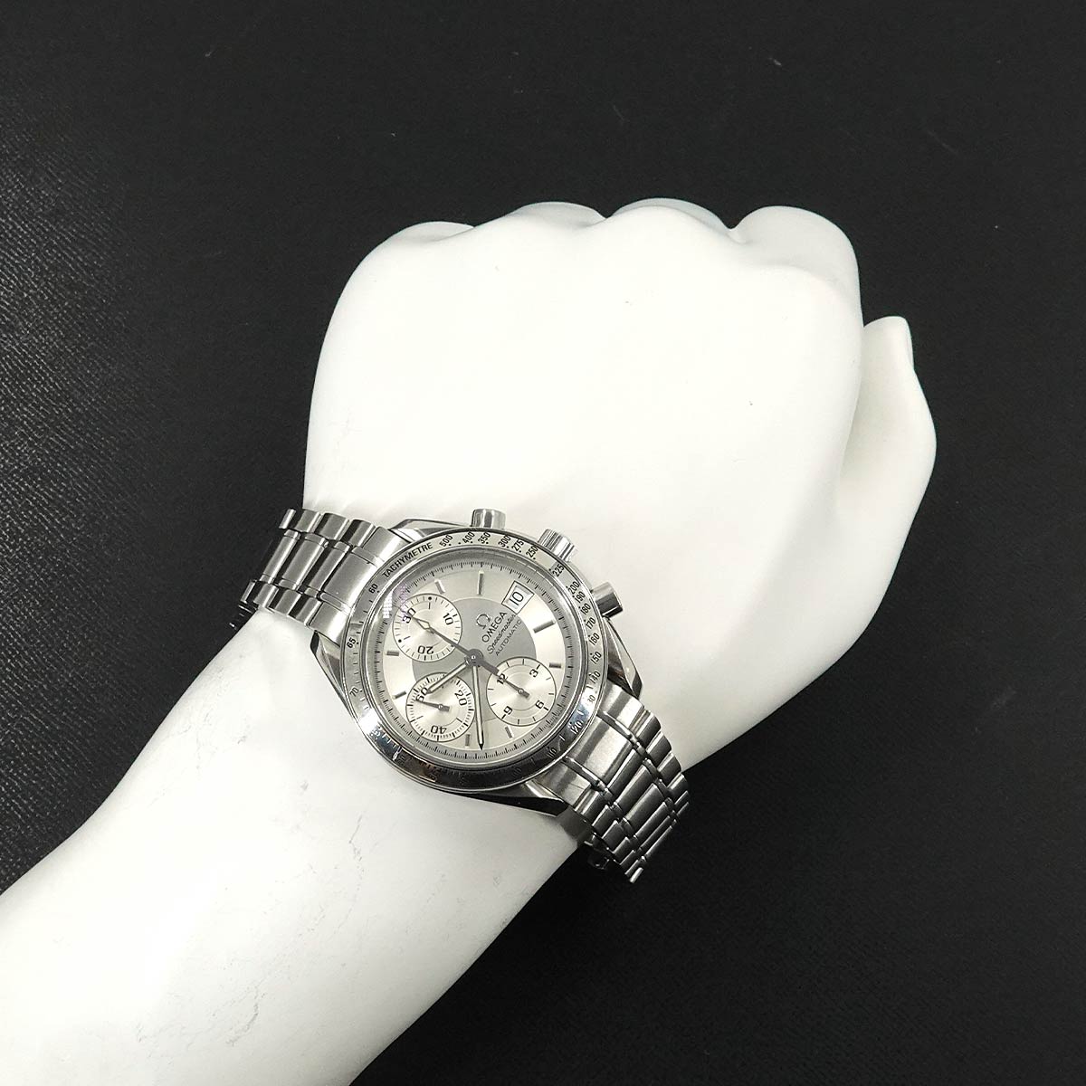 Speedmaster Date 3513 30 Chronograph Automatic Silver Dial Mens