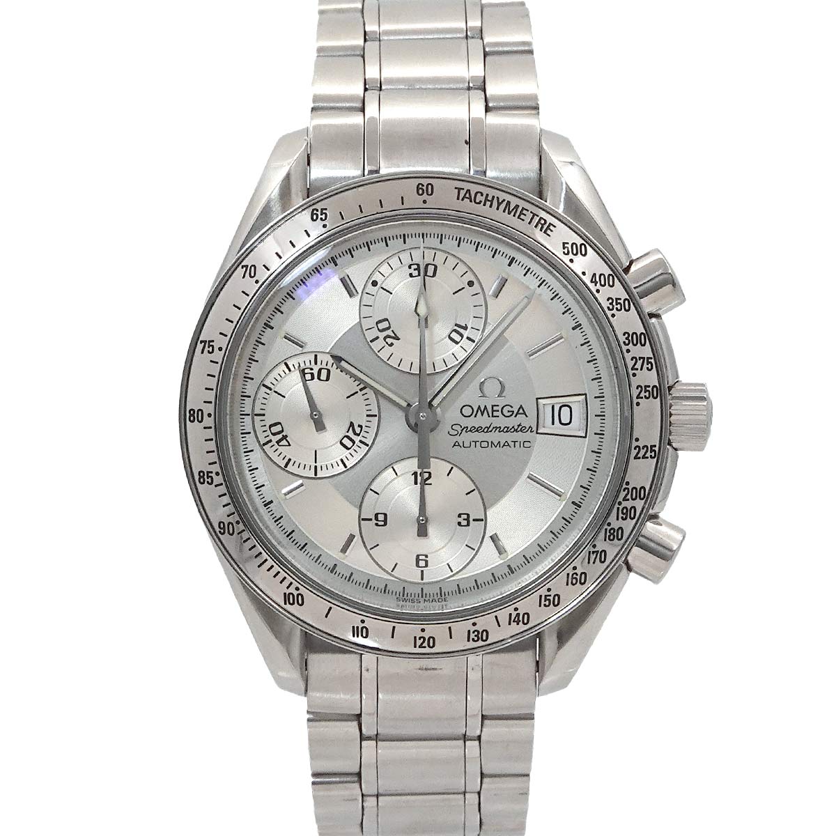 Speedmaster Date 3513 30 Chronograph Automatic Silver Dial Mens