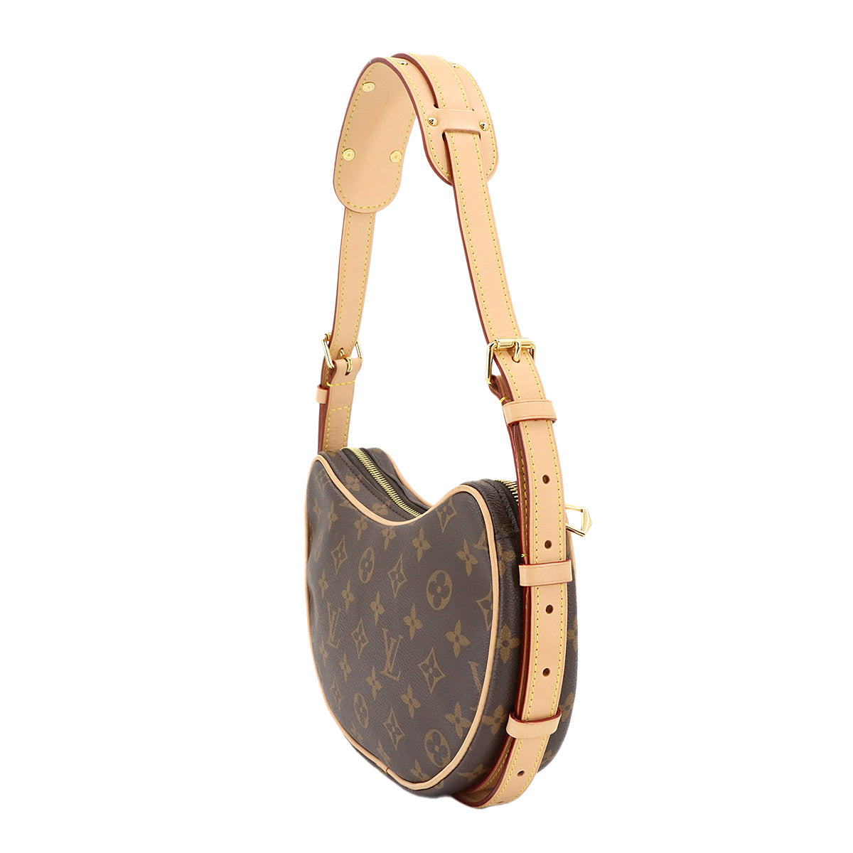 Monogram Croissant Shoulder Bag Brown M46828 Purse