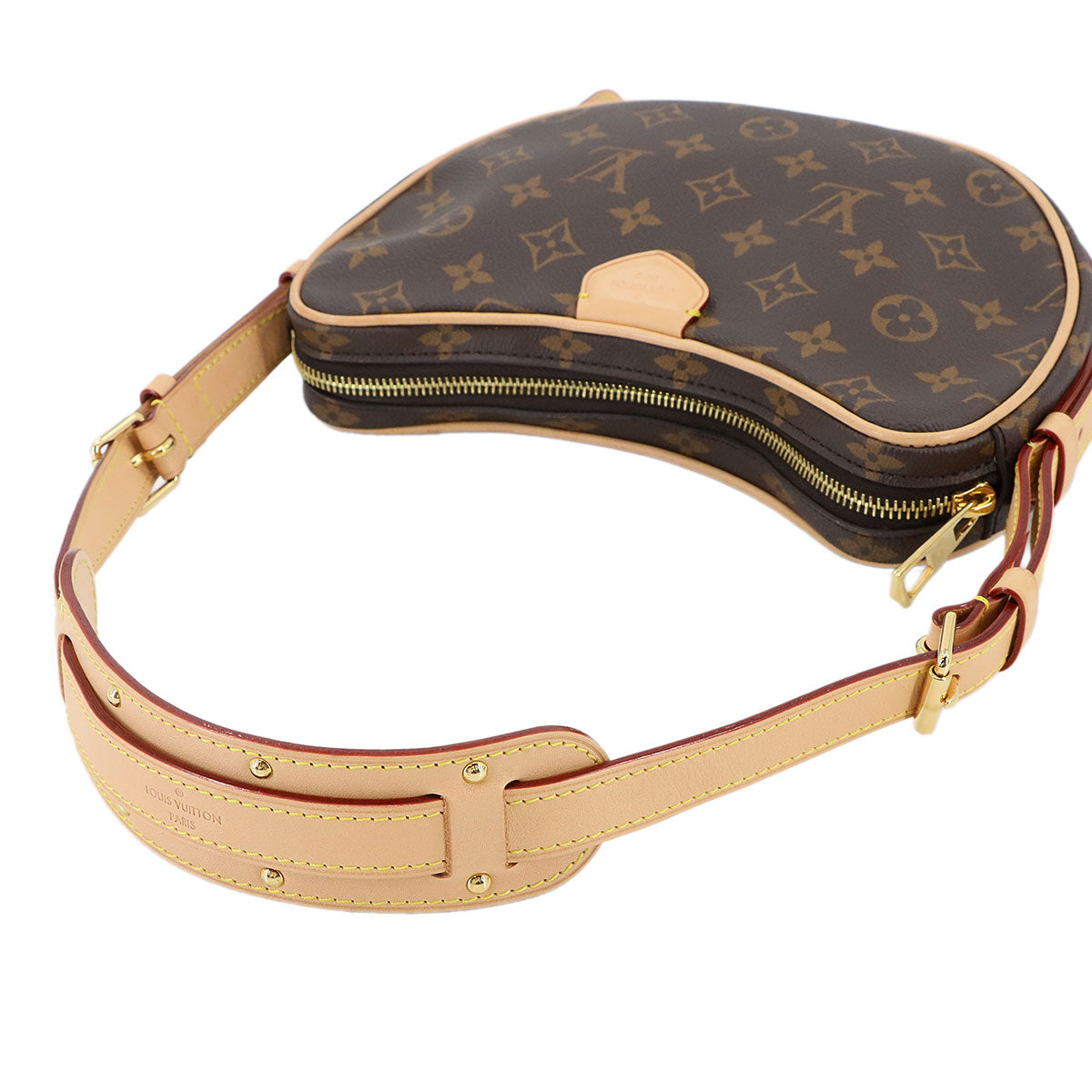 Monogram Croissant Shoulder Bag Brown M46828 Purse