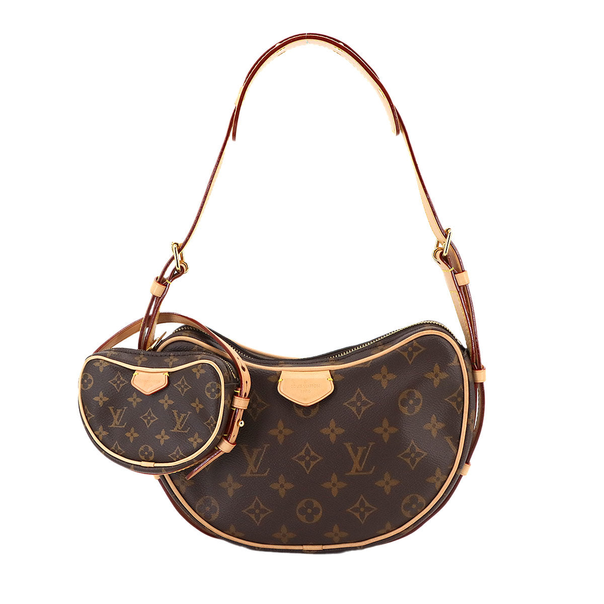 Monogram Croissant Shoulder Bag Brown M46828 Purse