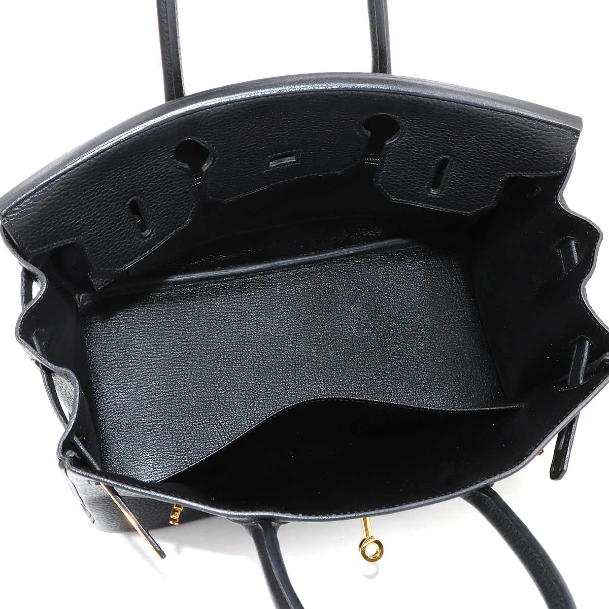 Birkin 30 Hand Bag Taurillon Clemence Black Purse