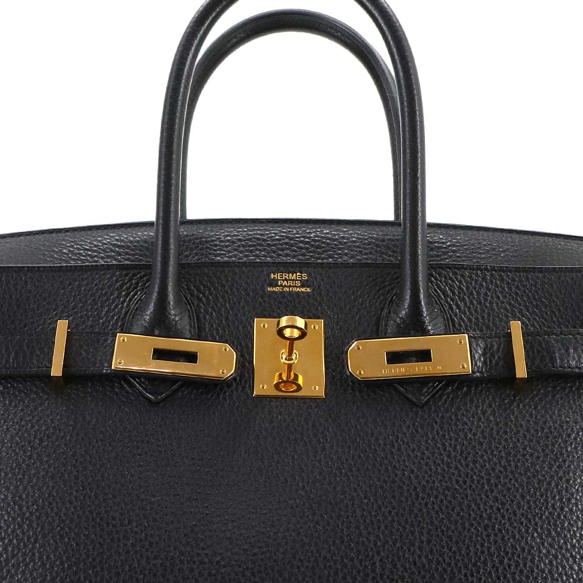 Birkin 30 Hand Bag Taurillon Clemence Black Purse