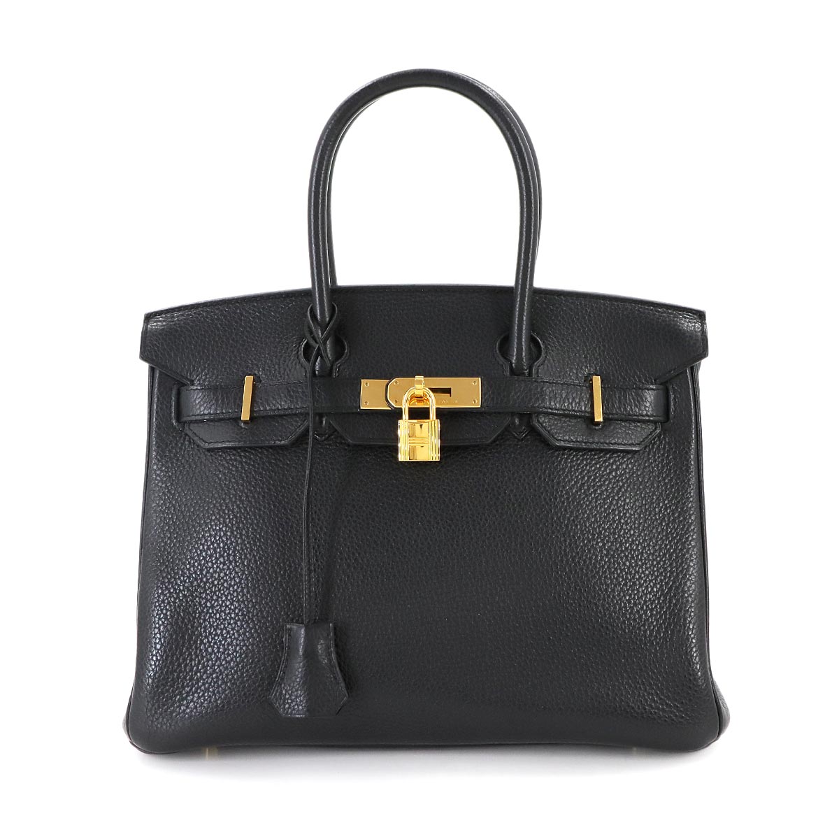 Birkin 30 Hand Bag Taurillon Clemence Black Purse