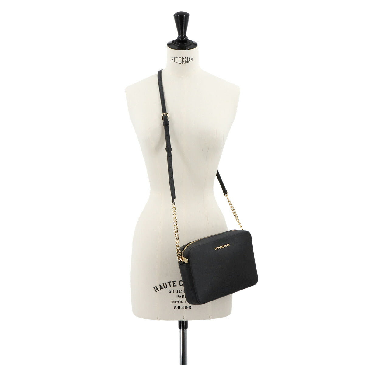 Jet Set LG EW Shoulder Bag Leather Black Purse