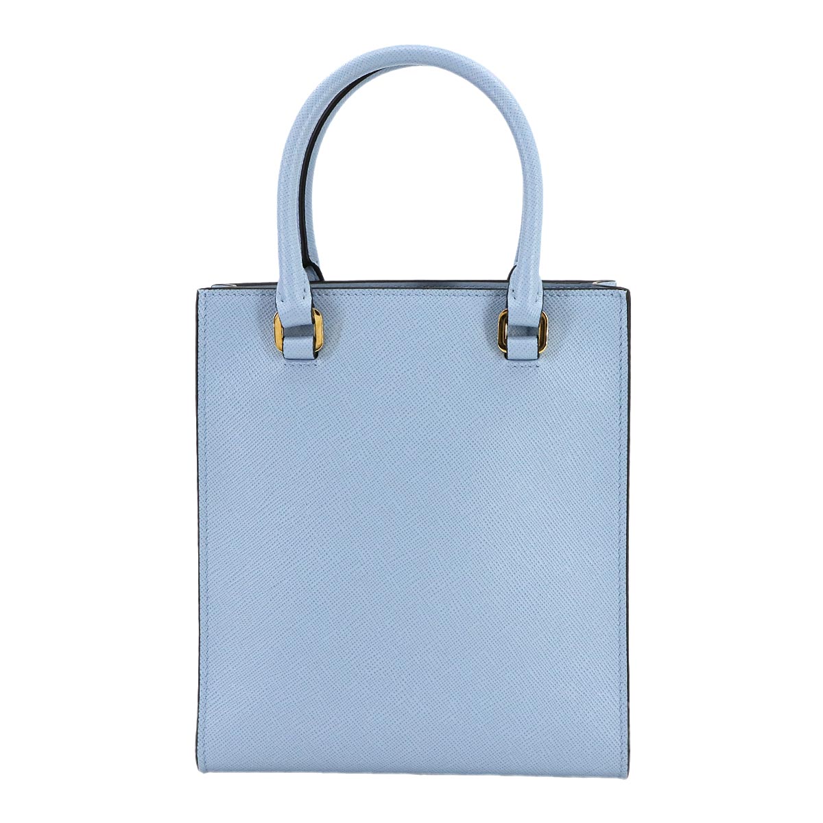 2way Hand Shoulder Bag Saffiano Leather Blue 1BA333 Purse