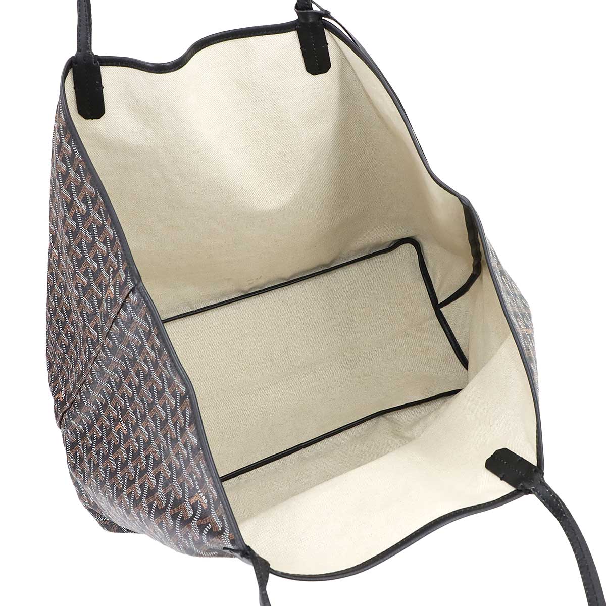 Saint Louis GM Tote Bag PVC Leather Black Herringbone Unisex