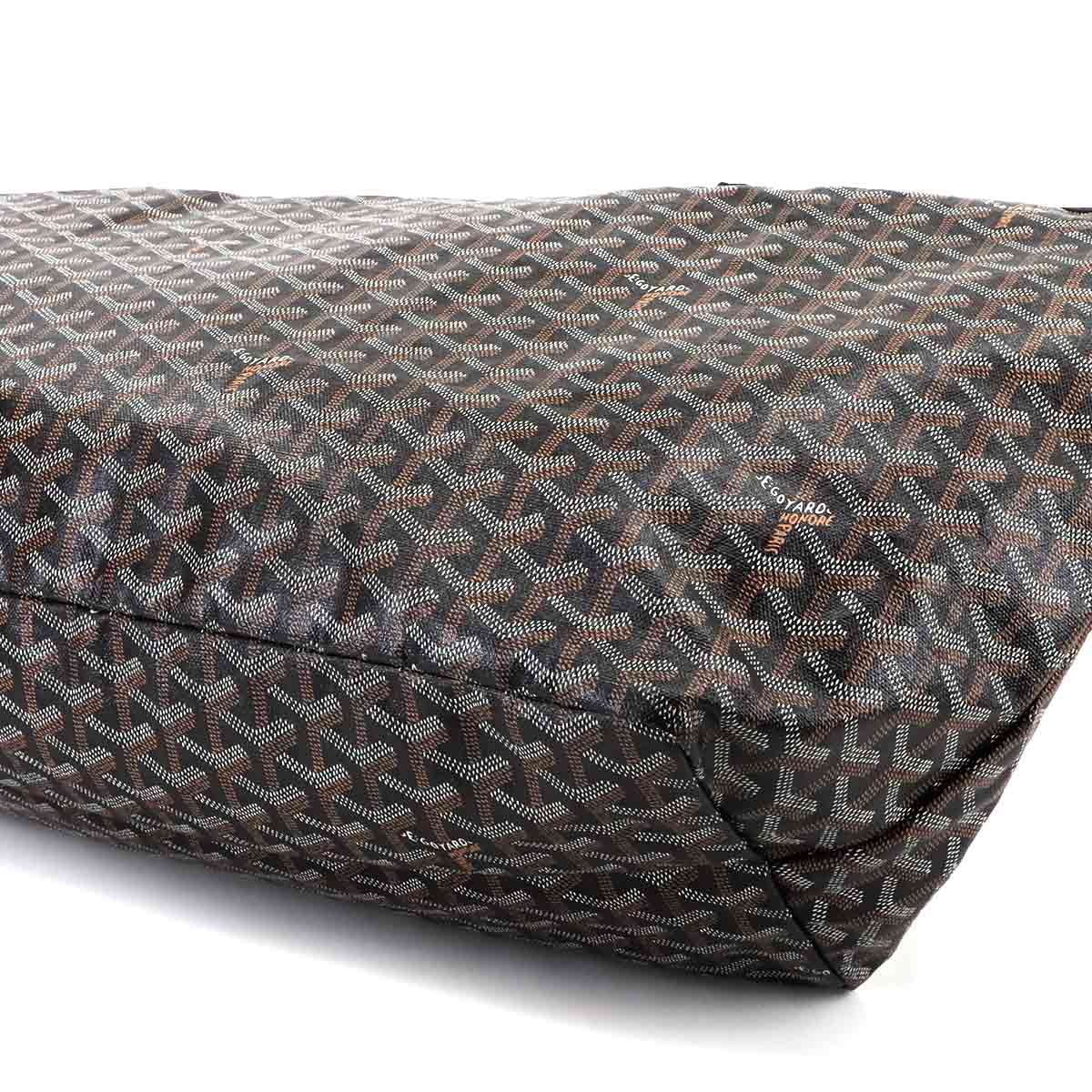 Saint Louis GM Tote Bag PVC Leather Black Herringbone Unisex