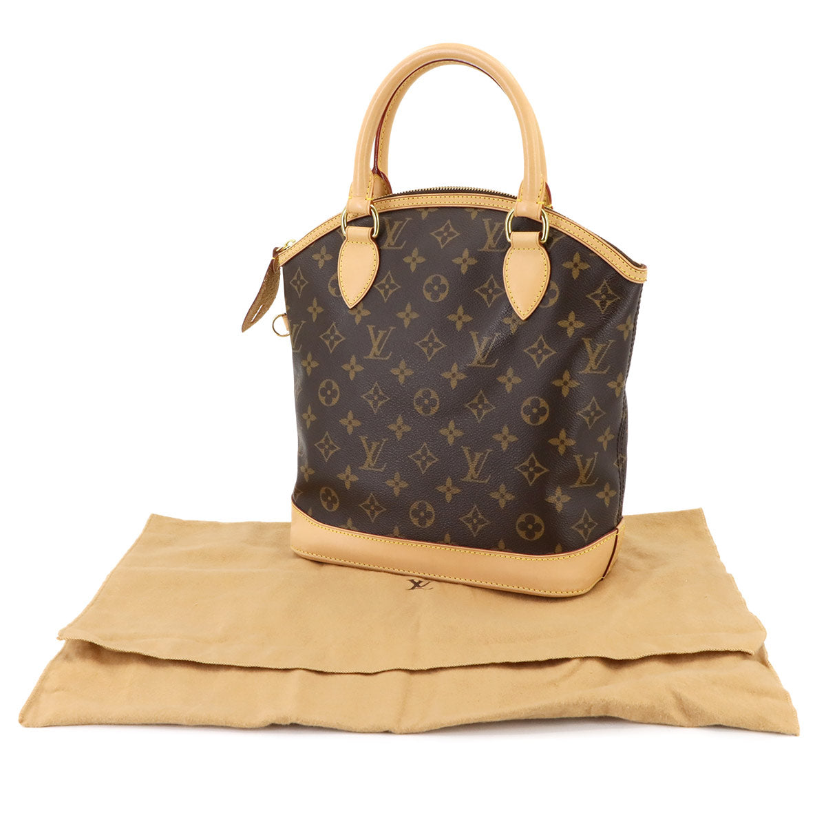 Monogram Lock it Hand Bag Brown M40102