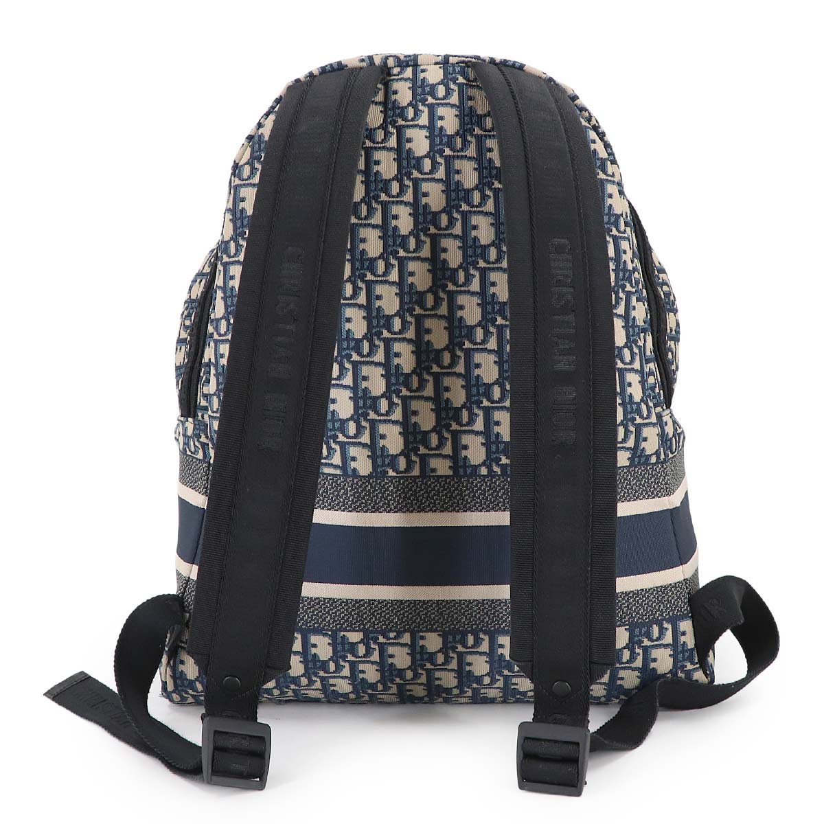 Oblique Backpack Canvas Navy M6104STZQ Purse