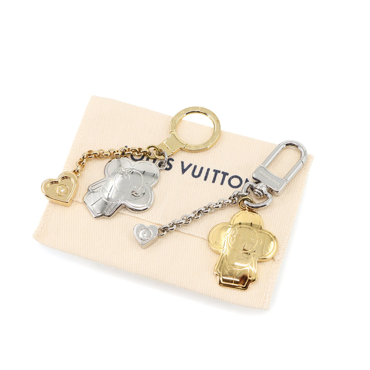 Vivienne BFF Bag Charm Chain Gold Silver M00835
