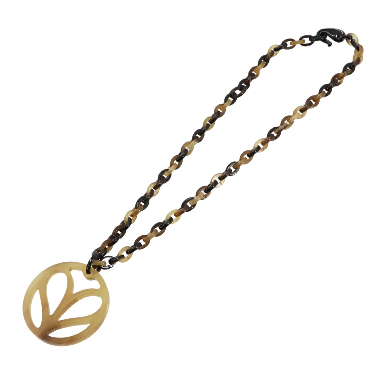 Heart Pendant Buffalo Horn Brown Necklace