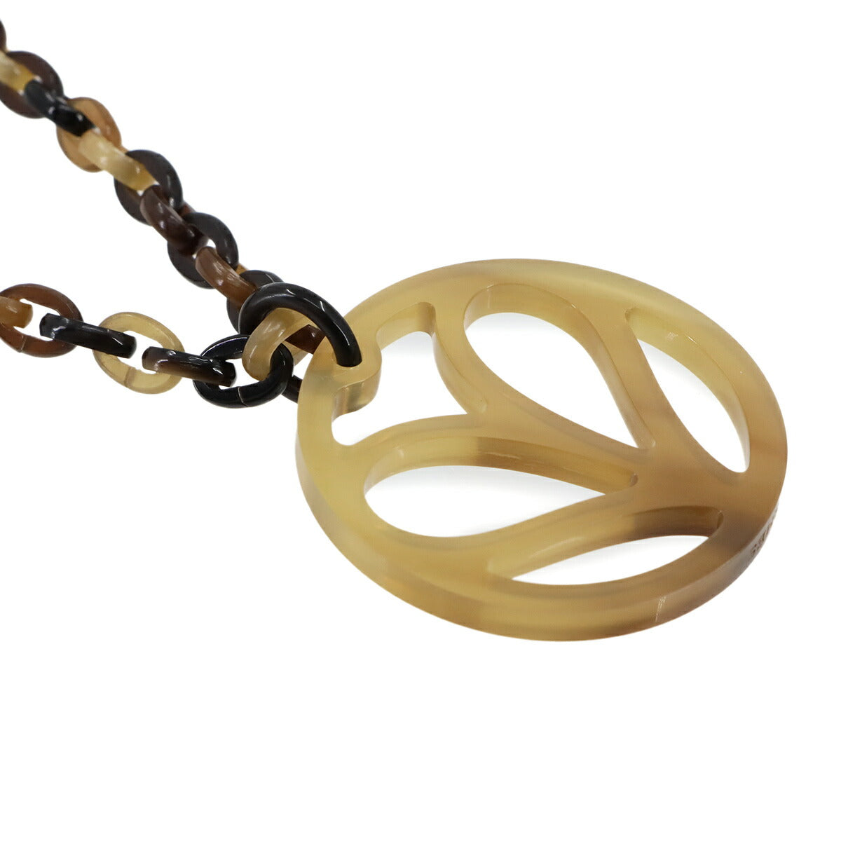 Heart Pendant Buffalo Horn Brown Necklace