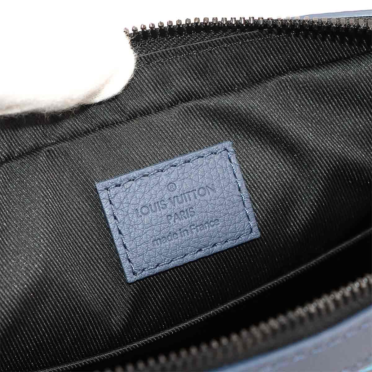 Monogram Shadow Trio Messenger Shoulder Bag Navy M46604