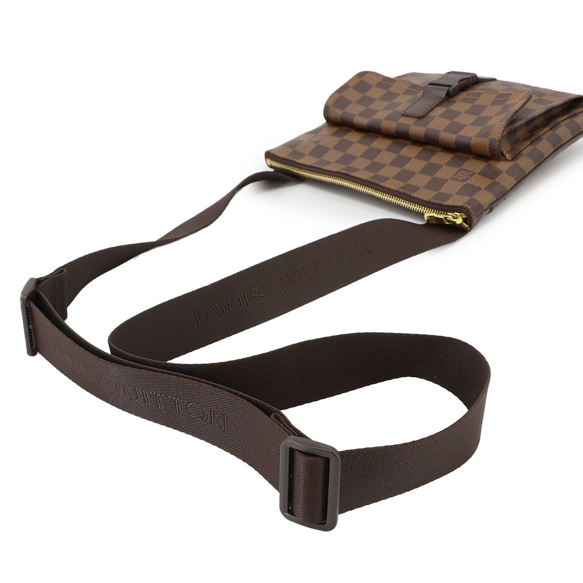 Damier Pochette Melville Shoulder Bag Ebene N51127