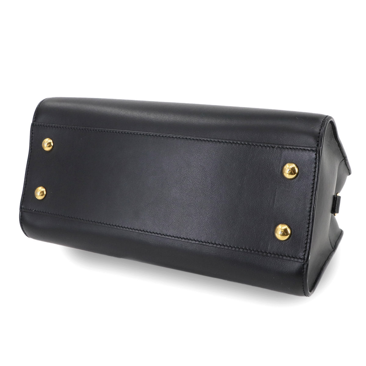 Baby Cabas Hand Shoulder Bag Leather Black 568853