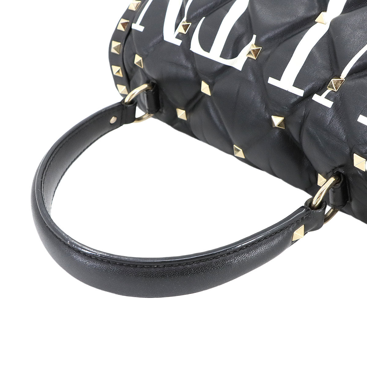 Candy Studs VLTN 2way Hand Shoulder Bag Leather