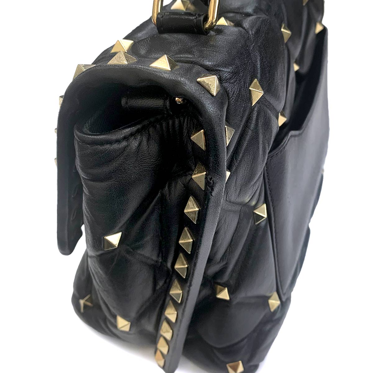 Candy Studs VLTN 2way Hand Shoulder Bag Leather