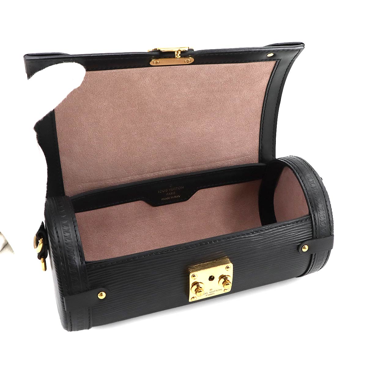 Epi Papillon Trunk Shoulder Bag Leather Noir M58655