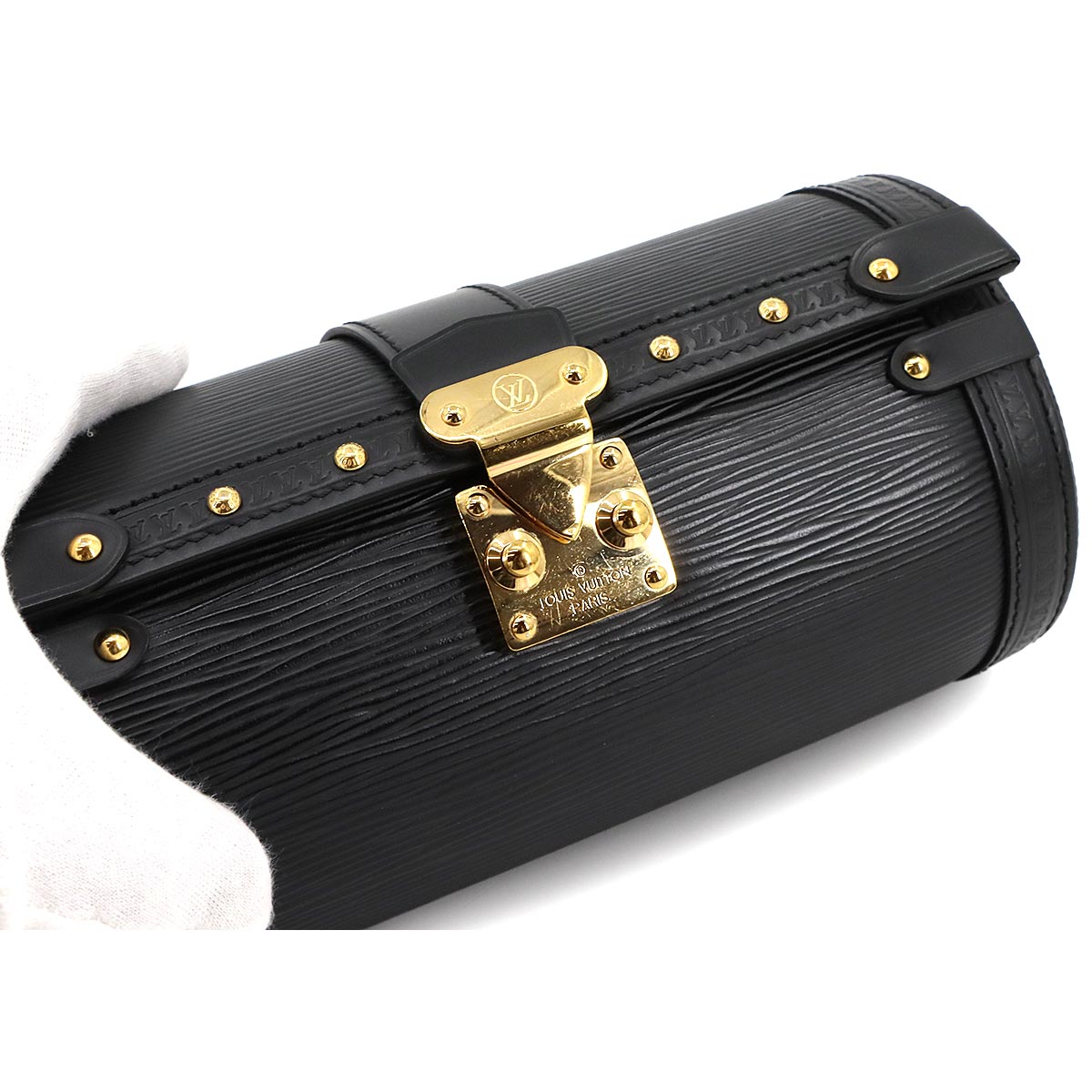 Epi Papillon Trunk Shoulder Bag Leather Noir M58655
