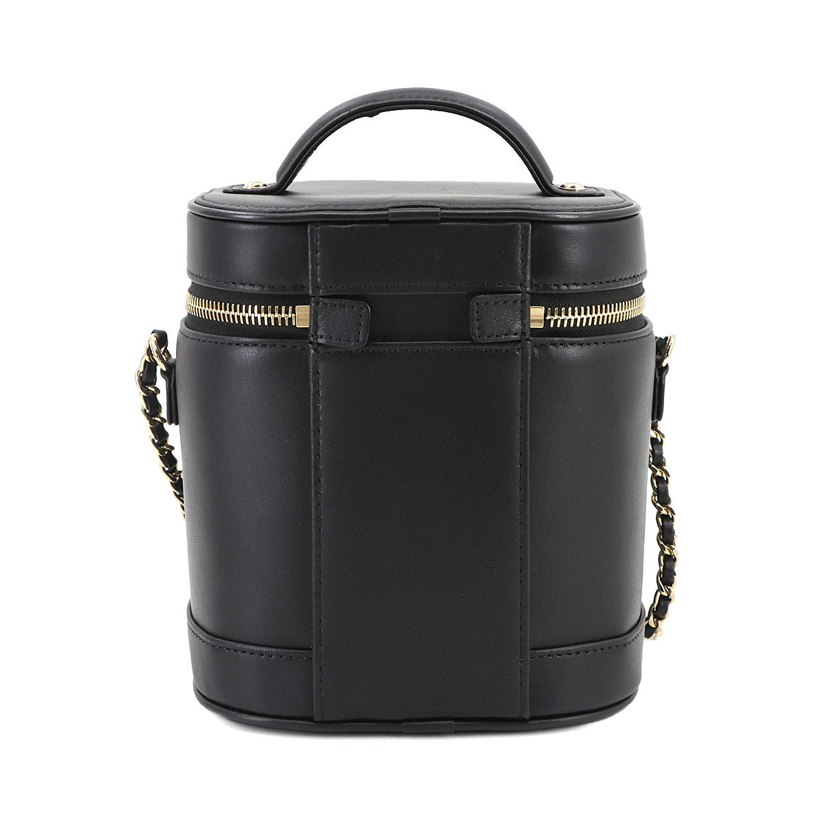 Vanity 2way Hand Chain Shoulder Bag Leather Black AS0323 Purse