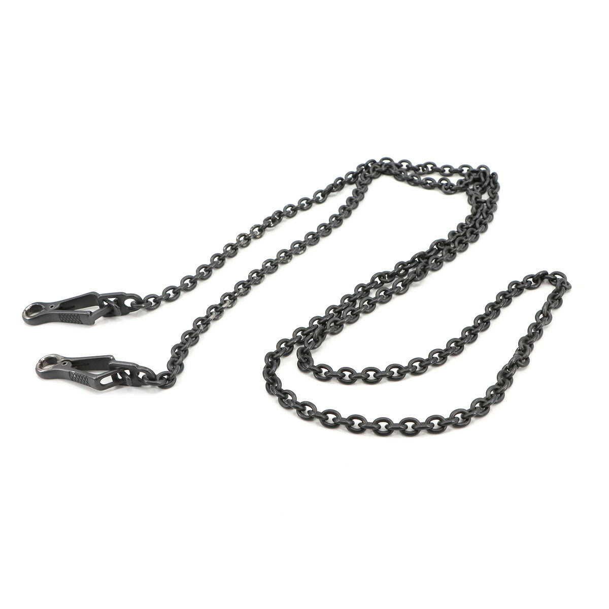 Intrecciato Chain Shoulder Bag Leather Gray Purse