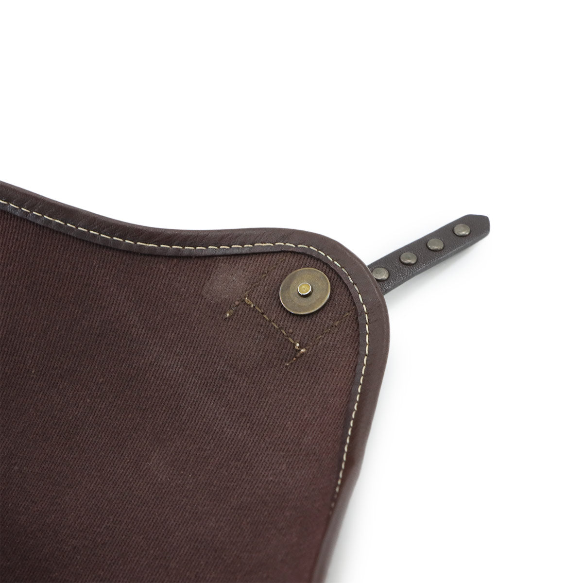 Macadam Shoulder Bag Leather Canvas Beige Brown Vintage Purse