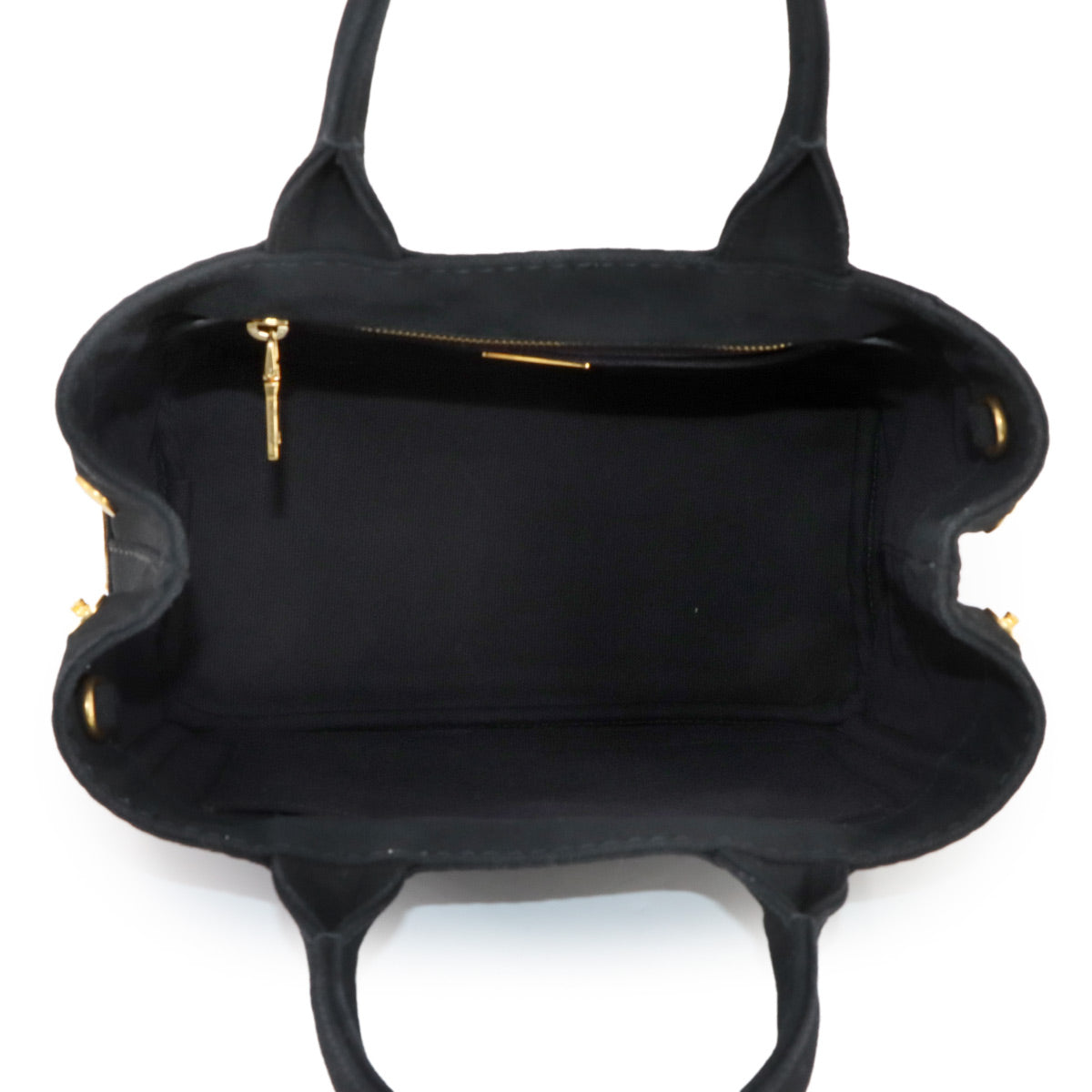 Canapa Mini 2way Hand Shoulder Bag Canvas Black 1BG439 Purse