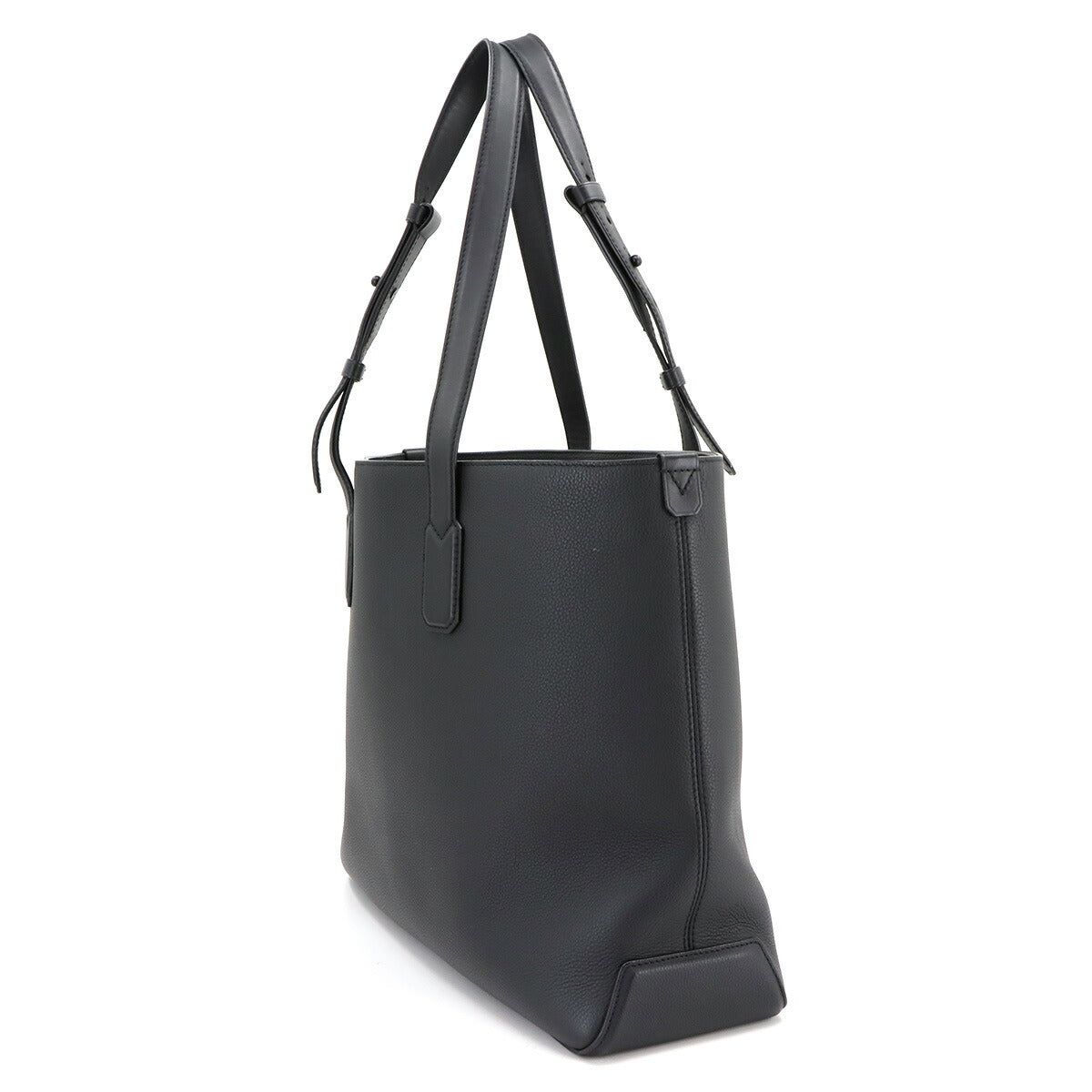 Aerogram Fast Line Tote Bag Leather Black M22481 Purse