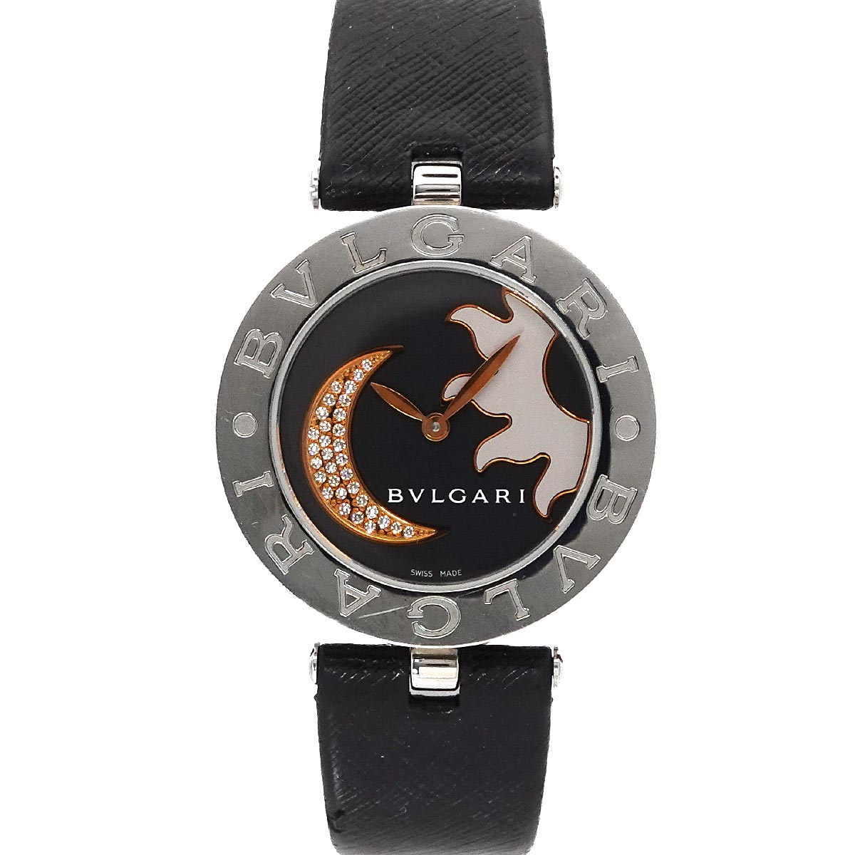 B-zero1 Sun & Moon BZ30S Diamond Black Dial Ladies