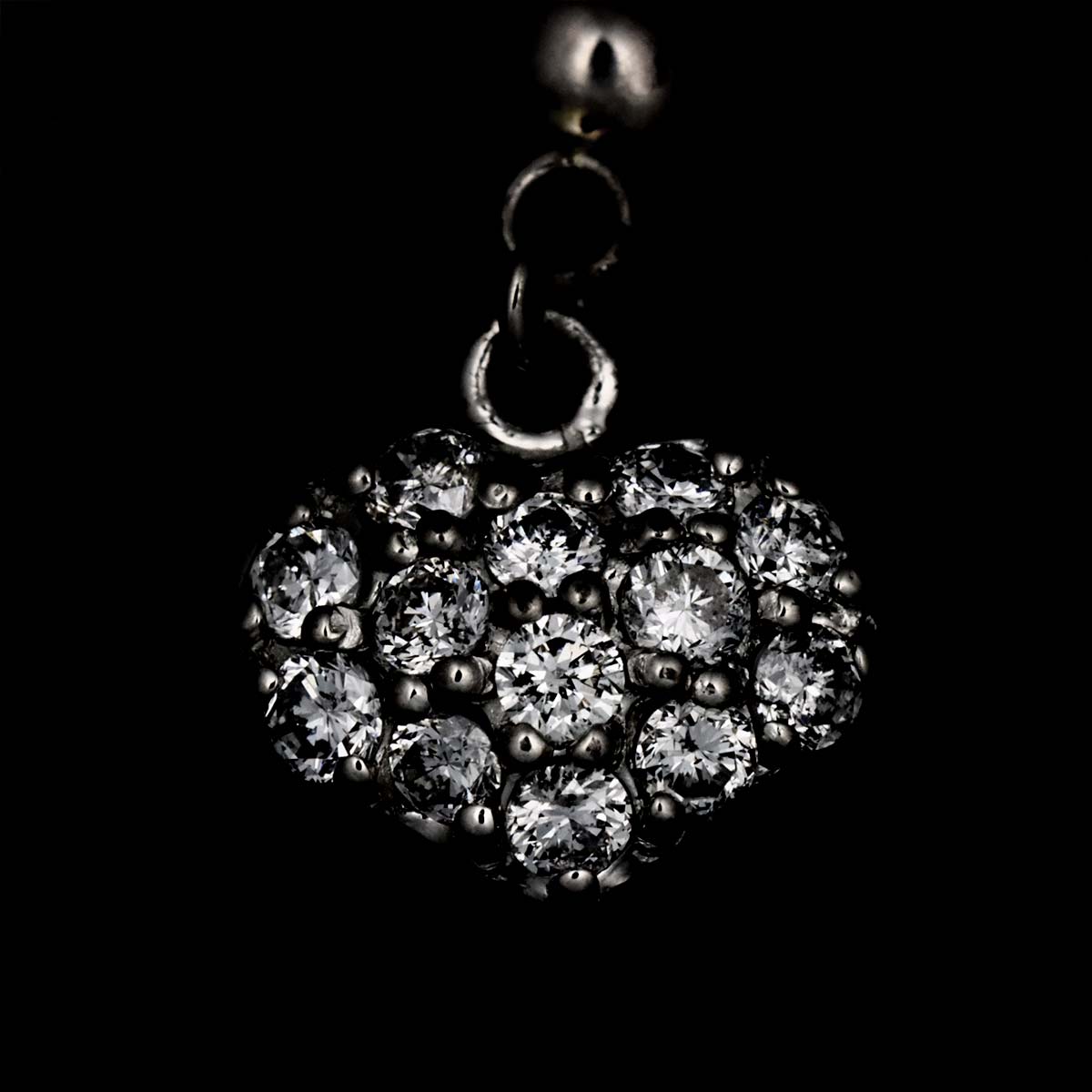 Diamond Earrings Pierced Pt Platinum