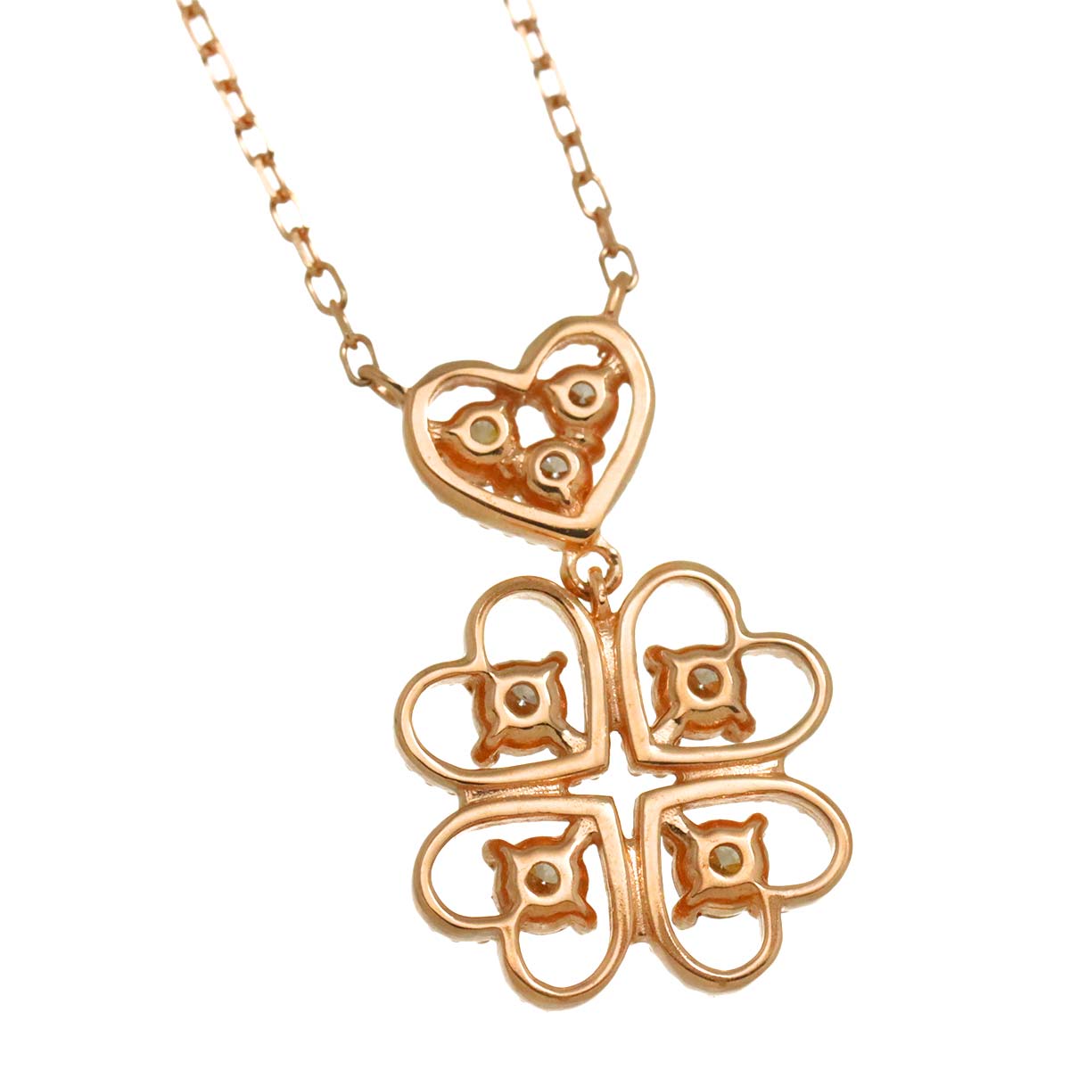 Diamond 0.29ct Necklace 10K Pink Gold 416