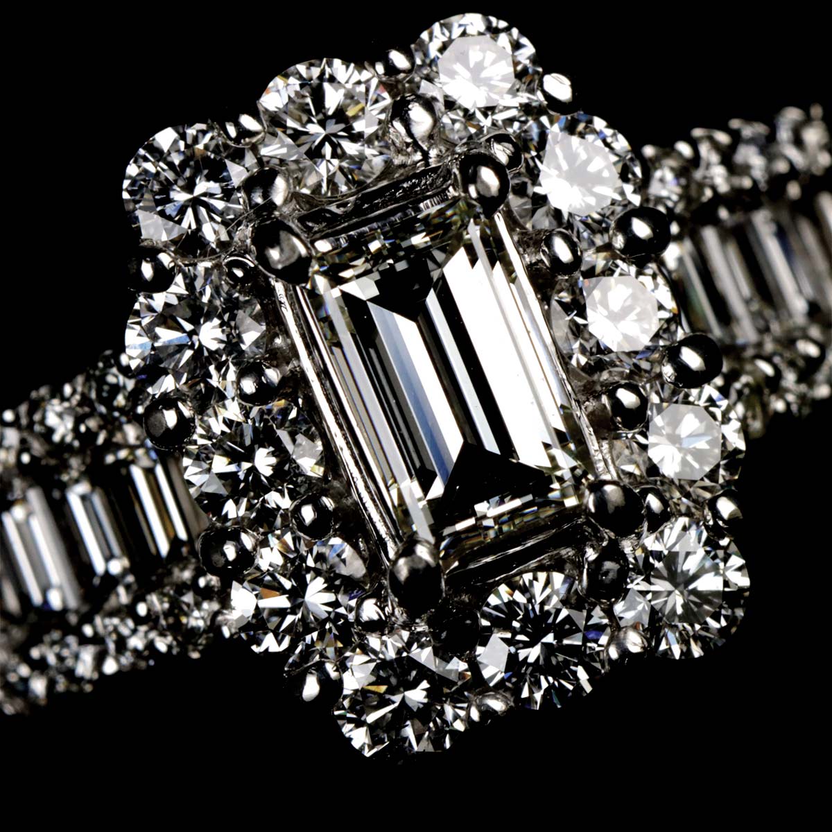 Diamond 0.508ct/1.10ct Ring Pt Platinum size6.75-7.25(US)