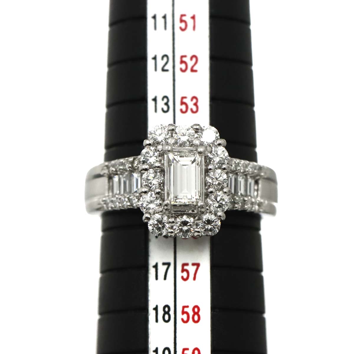 Diamond 0.508ct/1.10ct Ring Pt Platinum size6.75-7.25(US)