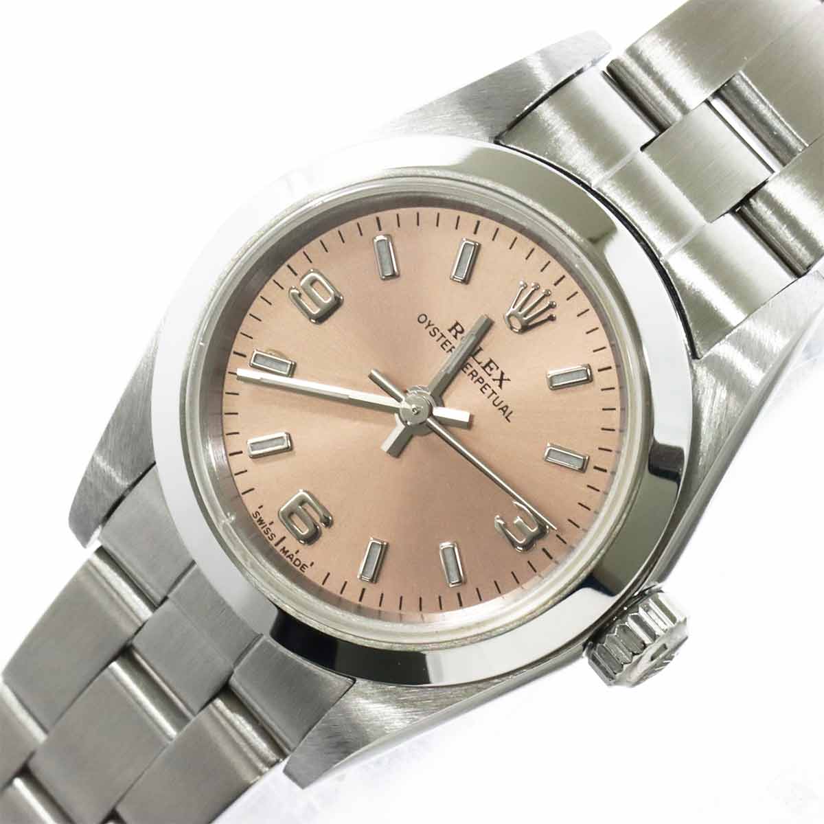 Oyster Perpetual 76080 Serial Y Automatic Pink Dial Ladies