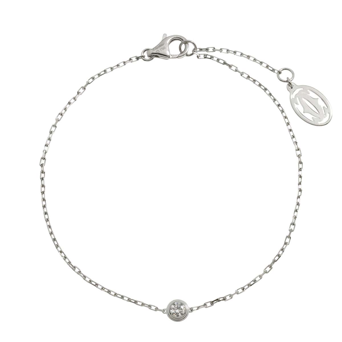 d Amour Diamond Bracelet SM 18K White Gold 750