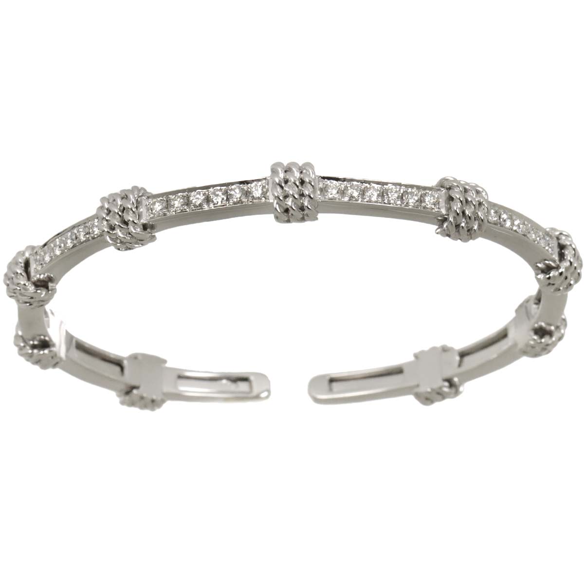 Diamond 0.87ct Bracelet 18K White Gold 750