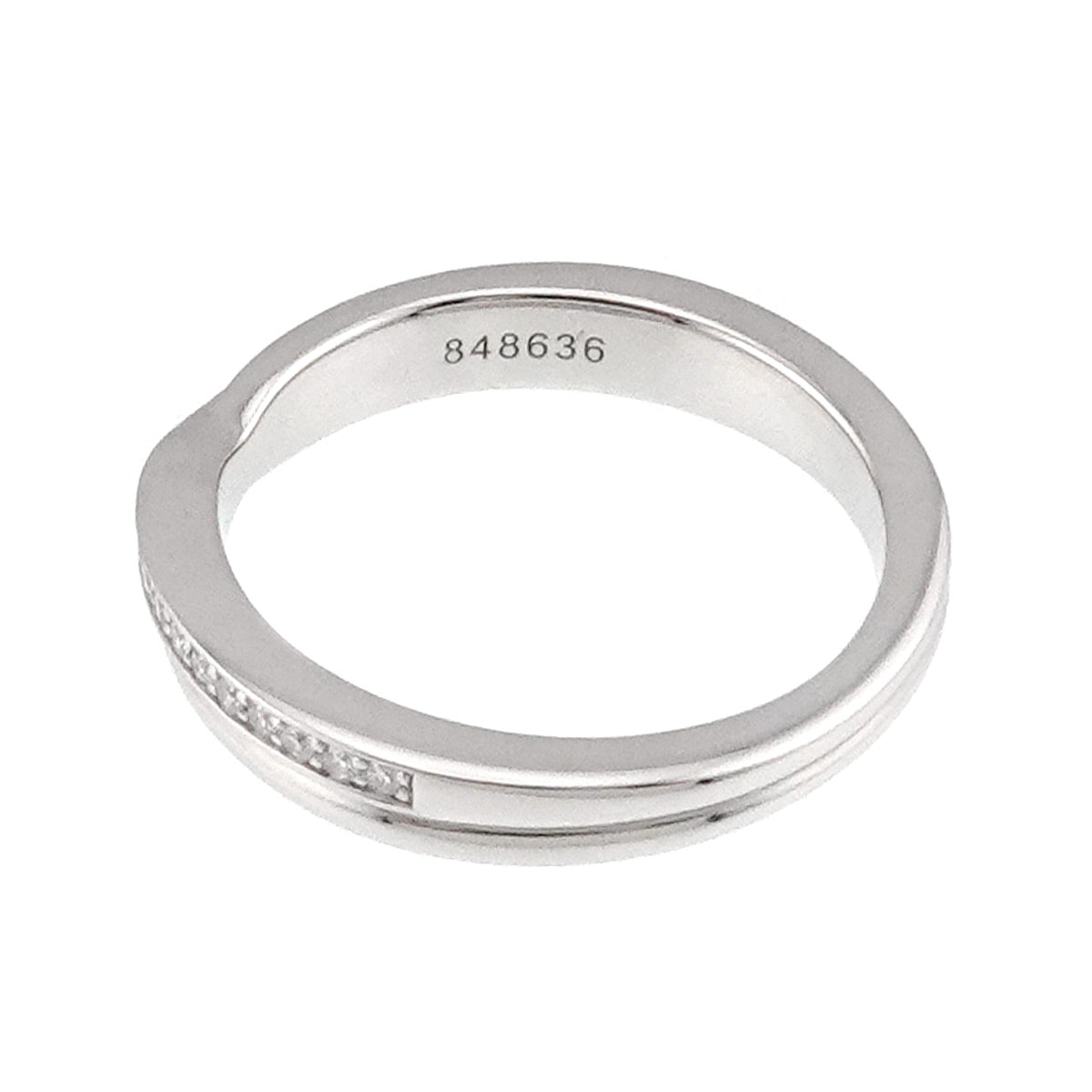 Diamond Ring Pt Platinum size4.5(US)