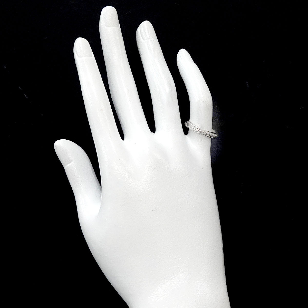 Diamond Ring Pt Platinum size4.5(US)