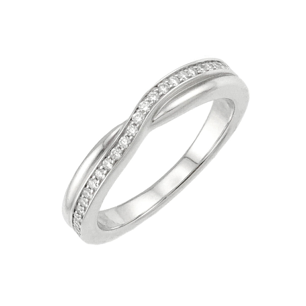 Diamond Ring Pt Platinum size4.5(US)